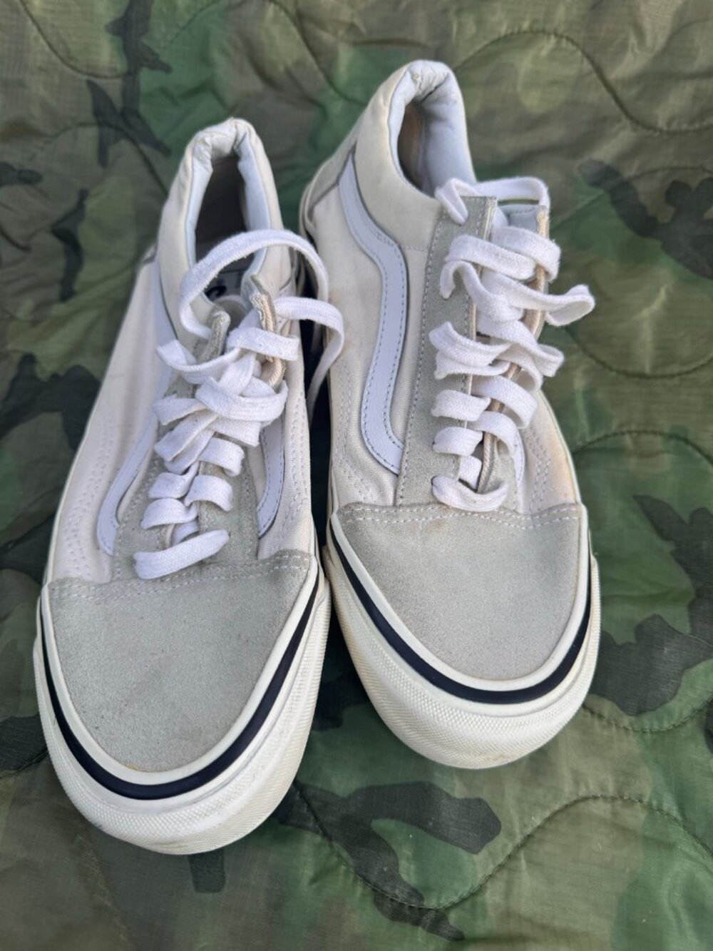 Vans Old Skool Ultracush Sneakers - Grey Suede, Mens 8/Womens 9.5